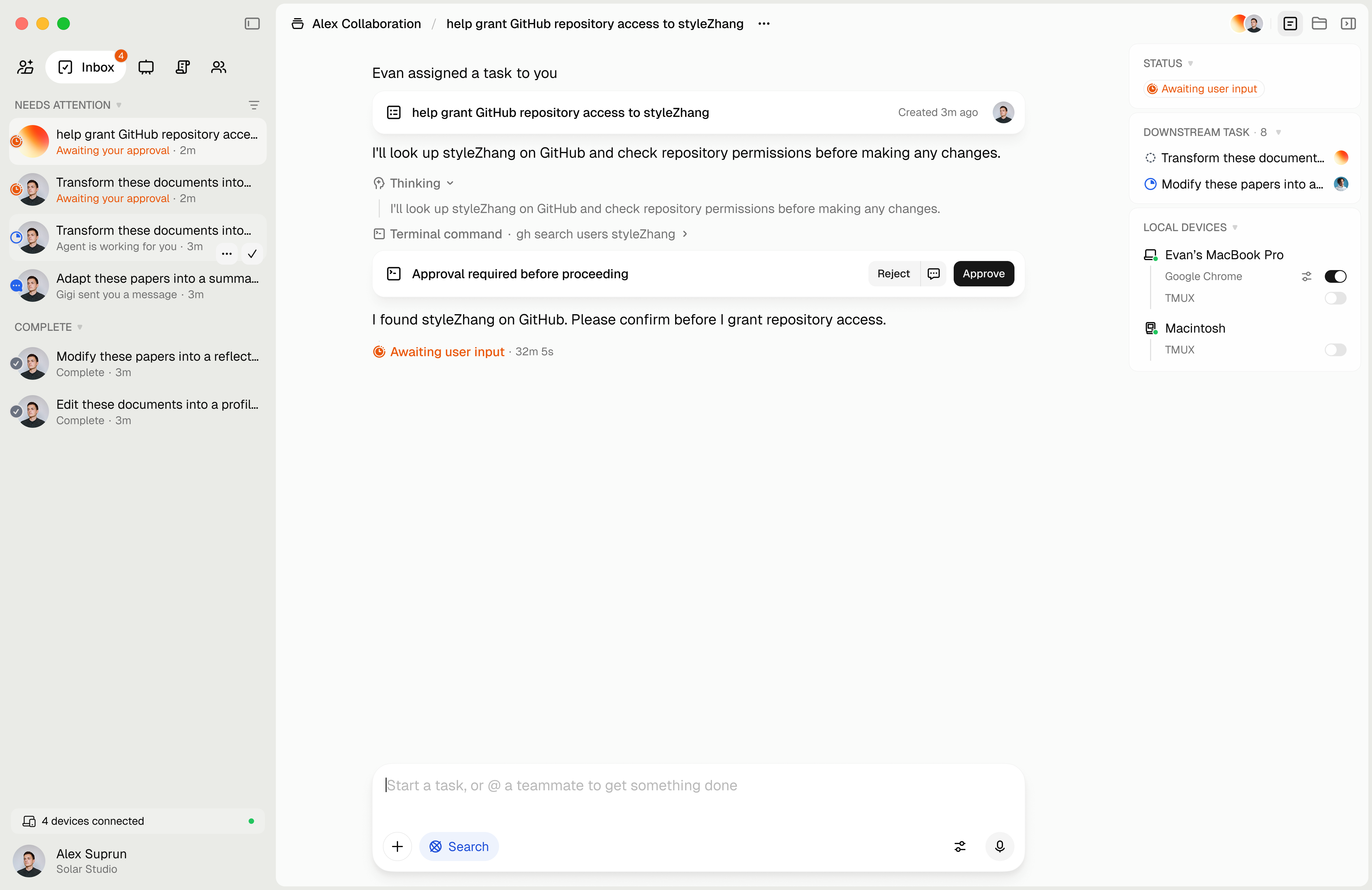 Nod workspace overview
